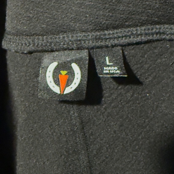 Kerrits Fleece Lite II Knee Patch Riding Tights Womens Large Black Equestrian - Picture 8 of 10